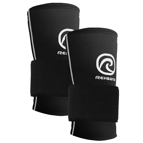 Rehband RX Wrist Support Power Max Handgelenkbandage, 3-in-1 Neopren Handgelenkstütze Krafttraining, schützt bei Kettlebell-Training, stabilisiert Handgelenk, Farbe:Schwarz, Größe:M von Rehband