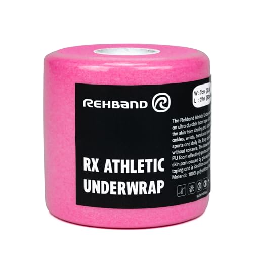 Rehband Tape Unterverband für Sport & Taping, Nicht klebende & sehr Dehnbare Schaumstoff Sportbinde, Stabilisierung & Fixierung von Tape, schützt vor Kleber, Farbe:Pink, Größe:1 Rolle Rehband Tape Unterverband für Sport & Taping, Nicht klebende & sehr Dehnbare Schaumstoff Sportbinde, Stabilisierung & Fixierung von Tape, schützt vor Kleber, Farbe:Pink, Größe:1 Rolle von Rehband