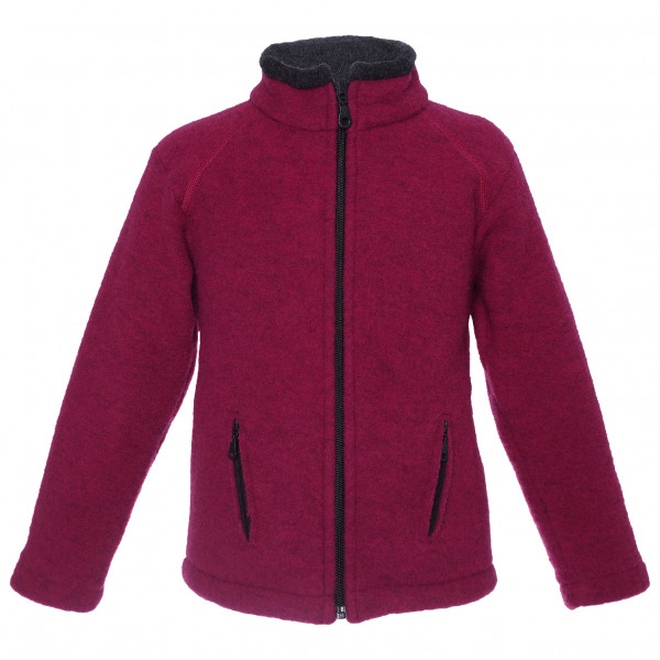 Reiff - Kid's Wollfleecejacke Colori - Merinojacke Gr 116 lila/rot von Reiff