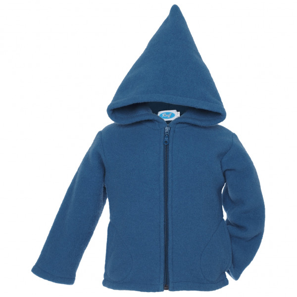 Reiff - Kid's Wollfleecekapuzenjacke - Merinohoodie Gr 104 blau von Reiff