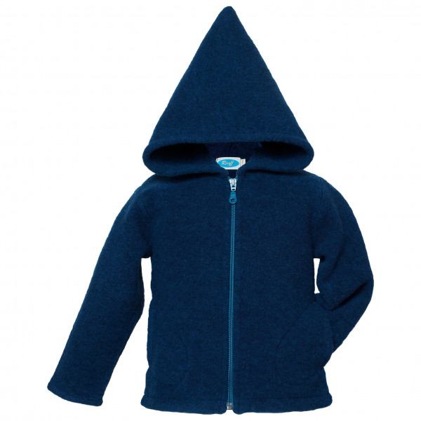 Reiff - Kid's Wollfleecekapuzenjacke - Merinohoodie Gr 116 blau von Reiff