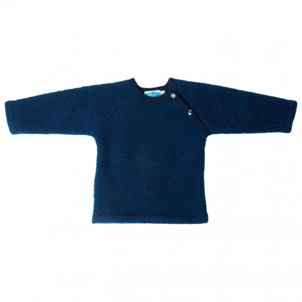 Reiff - Kid's Wollfleecepulli Stöps - Merinopullover Gr 74/80 blau von Reiff