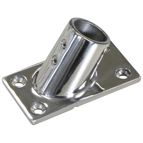 Relingfuß 60° Winkel für Rundrohr Ø 25 mm Edelstahl V4A 1 Stück A4 AISI 316 Boot Reling AISI316 Bimini Relingfuß 60° Winkel für Rundrohr Ø 25 mm Edelstahl V4A 1 Stück A4 AISI 316 Boot Reling AISI316 Bimini von Reinartz