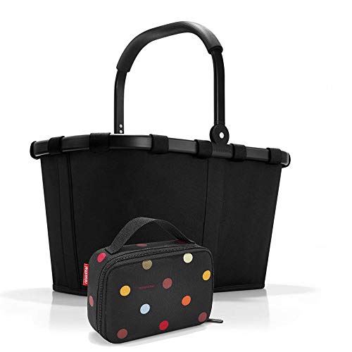 reisenthel, Set aus carrybag BK, thermocase OY, SBKOY, Einkaufskorb mit Kleiner K?hltasche, Frame Black + dots reisenthel, Set aus carrybag BK, thermocase OY, SBKOY, Einkaufskorb mit Kleiner K?hltasche, Frame Black + dots von reisenthel
