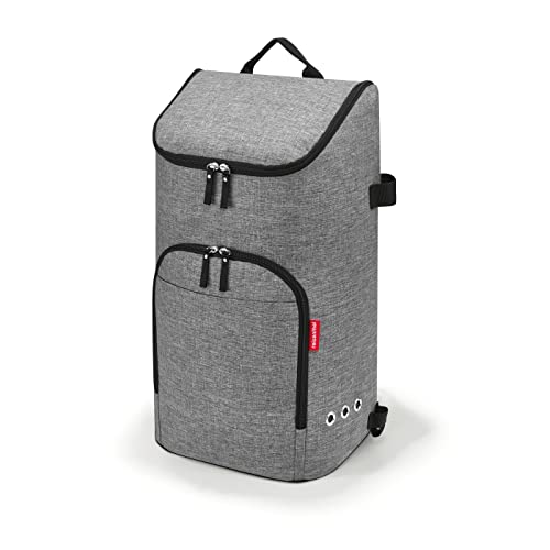 reisenthel citycruiser Bag Twist Silver - Praktische Einkaufstasche mit Mehreren großen Fächern - Mit dem citycruiser Rack als Trolley verwendbar von reisenthel