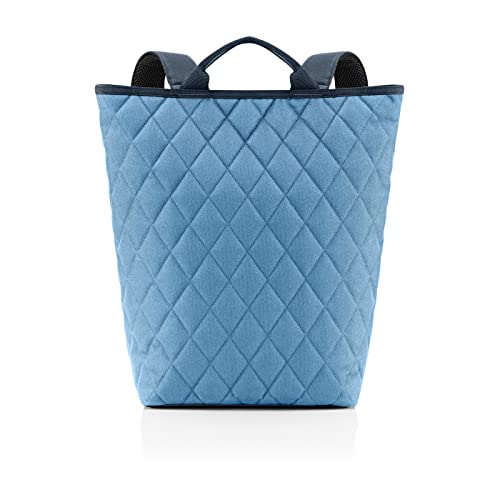 reisenthel shopper-backpack rhombus blue - urbaner und stylischer Rucksack, Laptopfach, modernes Design von reisenthel
