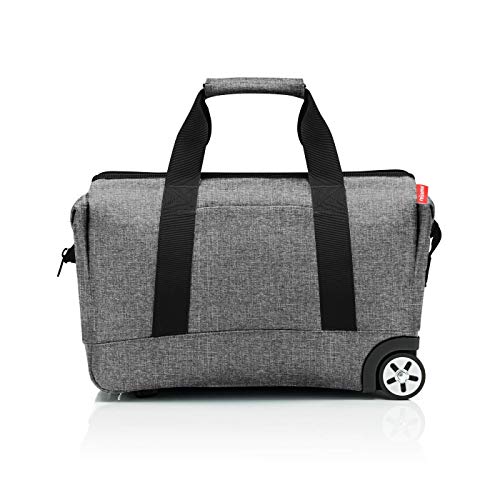 reisenthel Allrounder Trolley Twist Silver – Vielseitige Reisetasche auf Rollen für Reisen, Arbeit oder Freizeit – 2-stufiger Teleskopgriff, 2 leichtgängige Rollen von reisenthel