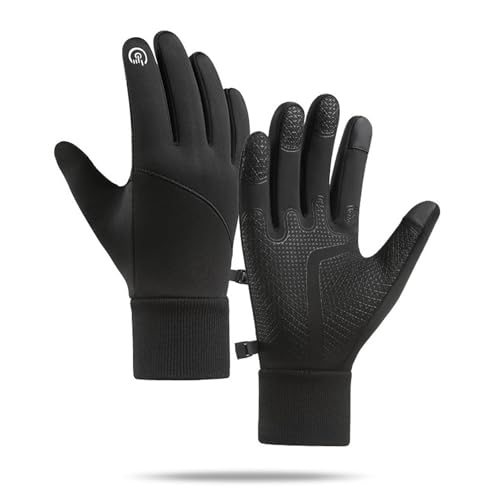 Reiteag Drbalou Original, Nordic Thermohandschuhe mit Touchfunktion, Handschuhe Herren Winter Wasserdicht, Fahrradhandschuhe Damen und Herren Winter (Schwarz, M) von Reiteag