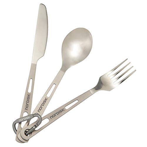 Relags Nordisk Titanbesteck-3er Set Besteck, Silber, One Size von Nordisk