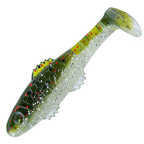 Relax Clonay 2" 4 Stück Gummifisch Barsch Zander Kunstköder L191 Grün Silber Relax Clonay 2" 4 Stück Gummifisch Barsch Zander Kunstköder L191 Grün Silber von Relax