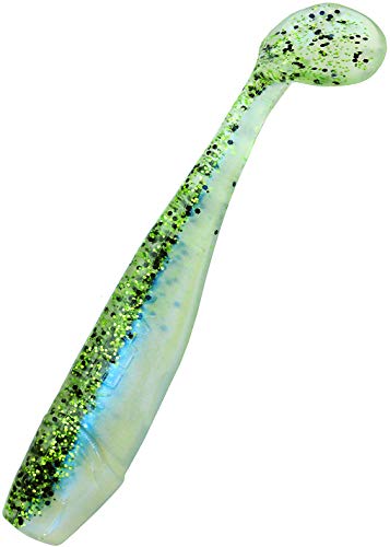 Relax King Shad 4" 10 cm 10 Stück Gummifisch Barsch Zander Hecht L259 Grün Pearl von Relax