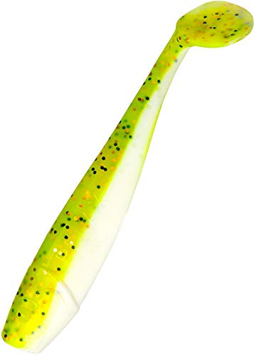 Relax King Shad 4" 10 cm 10 Stück Gummifisch Barsch Zander Hecht L337 Chartreuse Weiss Relax King Shad 4" 10 cm 10 Stück Gummifisch Barsch Zander Hecht L337 Chartreuse Weiss von Relax