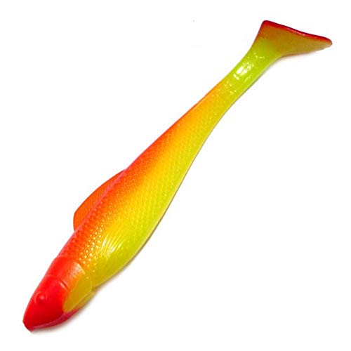 Relax Ohio Shad 5" Gummifisch 14cm Farbe Fluogelb Orange RT Farbcode S103R 5 Stück im Set Relax Ohio Shad 5" Gummifisch 14cm Farbe Fluogelb Orange RT Farbcode S103R 5 Stück im Set von Relax