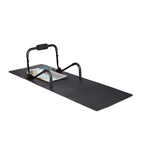 Relaxdays Bodenschutzmatte 60x60cm, 8er-Set, 3m², Unterlegmatte Fitnessgeräte, Stärke 1cm, Lärm- & Trittschutz, schwarz Relaxdays Bodenschutzmatte 60x60cm, 8er-Set, 3m², Unterlegmatte Fitnessgeräte, Stärke 1cm, Lärm- & Trittschutz, schwarz von Relaxdays