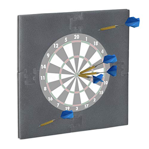 Relaxdays Dartscheibe Schutzring "R6", Wandschutz für 45 cm Dartboard, EVA, Dart Auffangring HBT: 71x71x3 cm, grau Relaxdays Dartscheibe Schutzring "R6", Wandschutz für 45 cm Dartboard, EVA, Dart Auffangring HBT: 71x71x3 cm, grau von Relaxdays
