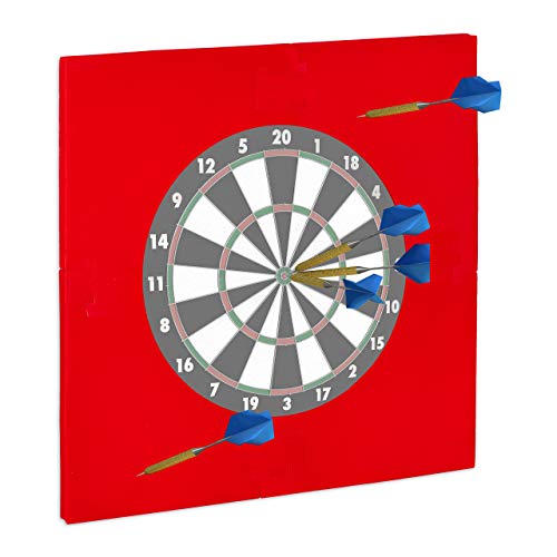 Relaxdays Unisex – Erwachsene Dartscheibe Schutzring R6, Wandschutz für 45 cm Dartboard, Eva, Dart Auffangring HBT: 71 x 71 x 3 cm, rot, 1 Stück Relaxdays Unisex – Erwachsene Dartscheibe Schutzring R6, Wandschutz für 45 cm Dartboard, Eva, Dart Auffangring HBT: 71 x 71 x 3 cm, rot, 1 Stück von Relaxdays