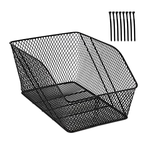 Relaxdays Fahrradkorb für hinten, Metall, Schultaschenkorb HBT: 22x30x46 cm, Gepäckträgerkorb Fahrrad & E-Bike, schwarz Relaxdays Fahrradkorb für hinten, Metall, Schultaschenkorb HBT: 22x30x46 cm, Gepäckträgerkorb Fahrrad & E-Bike, schwarz von Relaxdays
