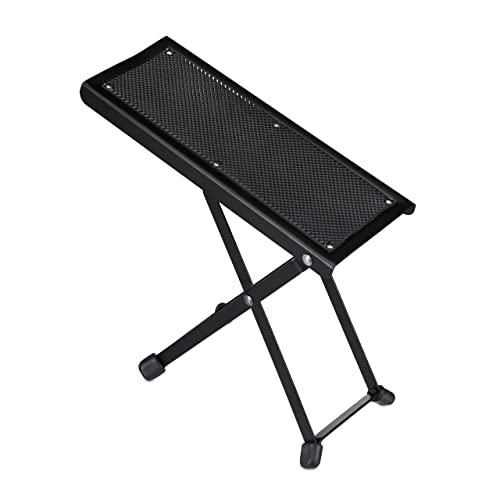 Relaxdays Fußbank Gitarre, ergonomische Haltung, rutschfest, faltbar, 4 Höheneinstellungen, Gitarrenfußständer, schwarz, 1 Stück Relaxdays Fußbank Gitarre, ergonomische Haltung, rutschfest, faltbar, 4 Höheneinstellungen, Gitarrenfußständer, schwarz, 1 Stück von Relaxdays