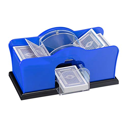 Relaxdays Unisex – Erwachsene Kortblander Relaxdays Kartenmischmaschine f r 2 Decks mit Kurbel manuelles Mischger t Spielkarten bis, blau, 1 Stück EU Relaxdays Unisex – Erwachsene Kortblander Relaxdays Kartenmischmaschine f r 2 Decks mit Kurbel manuelles Mischger t Spielkarten bis, blau, 1 Stück EU von Relaxdays
