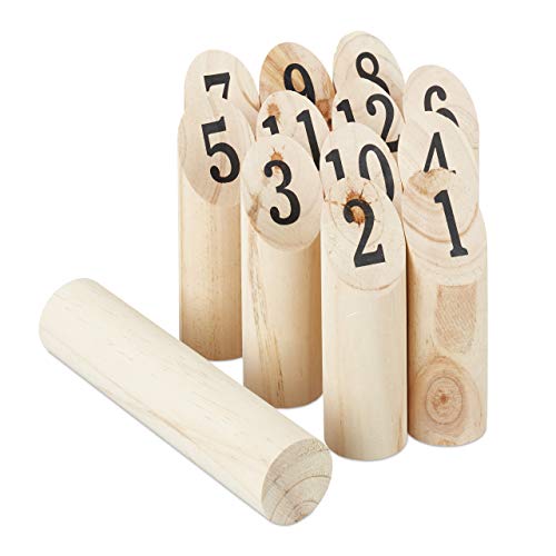Relaxdays Kubb Wikingerspiel, skandinavisches Wurfspiel, naturbelassenes Holz, Outdoorspiel Erwachsene u. Kinder, natur, 5 x 5 x 22,5 cm Relaxdays Kubb Wikingerspiel, skandinavisches Wurfspiel, naturbelassenes Holz, Outdoorspiel Erwachsene u. Kinder, natur, 5 x 5 x 22,5 cm von Relaxdays