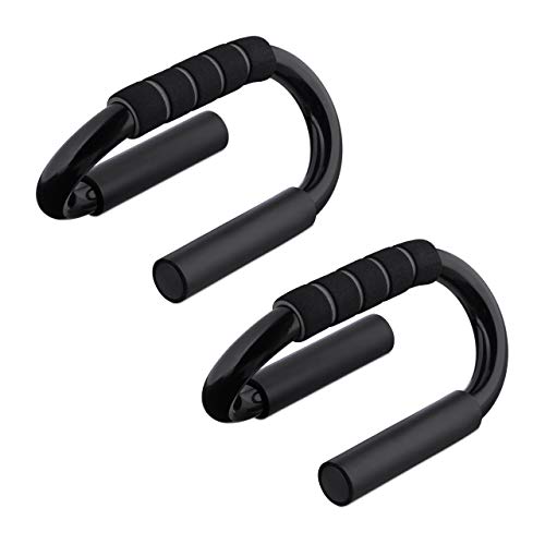 Relaxdays Liegestützgriffe im 2er Set, rutschfeste Sportgriffe, Metall, Home Workout, ergonomische Push Up Bars, schwarz Relaxdays Liegestützgriffe im 2er Set, rutschfeste Sportgriffe, Metall, Home Workout, ergonomische Push Up Bars, schwarz von Relaxdays