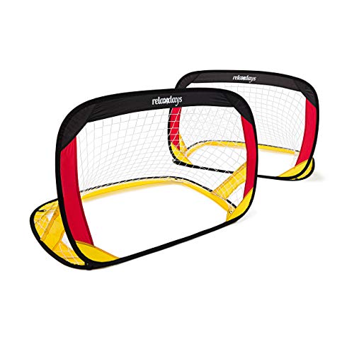 Relaxdays Pop-Up Tor 2er Set Deutschland, Mini-Fußballtor selbstentfaltend, HxBxT: 80 x 119 x 83 cm, schwarz-rot-gold Relaxdays Pop-Up Tor 2er Set Deutschland, Mini-Fußballtor selbstentfaltend, HxBxT: 80 x 119 x 83 cm, schwarz-rot-gold von Relaxdays