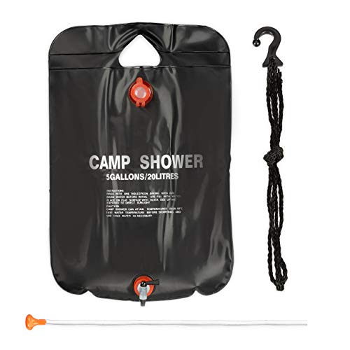 Relaxdays Solardusche Camping, schwarz Campingdusche 20 l, Aufhängen, faltbar, mit Handbrause, Mobile Außendusche, 1 Stück Relaxdays Solardusche Camping, schwarz Campingdusche 20 l, Aufhängen, faltbar, mit Handbrause, Mobile Außendusche, 1 Stück von Relaxdays