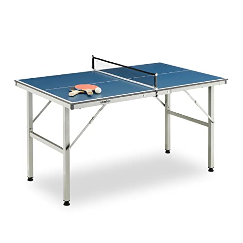 Relaxdays Tischtennisplatte Indoor, teilbar, HxBxT: 72 x 76 x 125 cm, Spaß & Bewegung, Tischtennistisch mit Netz, blau Relaxdays Tischtennisplatte Indoor, teilbar, HxBxT: 72 x 76 x 125 cm, Spaß & Bewegung, Tischtennistisch mit Netz, blau von Relaxdays