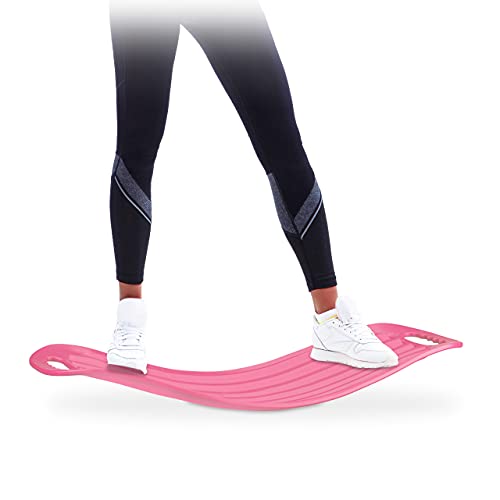 Relaxdays Twist Board, handliches Balance Board für Ganzkörpertraining, belastbares XL Workout Board bis 150 kg, pink Relaxdays Twist Board, handliches Balance Board für Ganzkörpertraining, belastbares XL Workout Board bis 150 kg, pink von Relaxdays