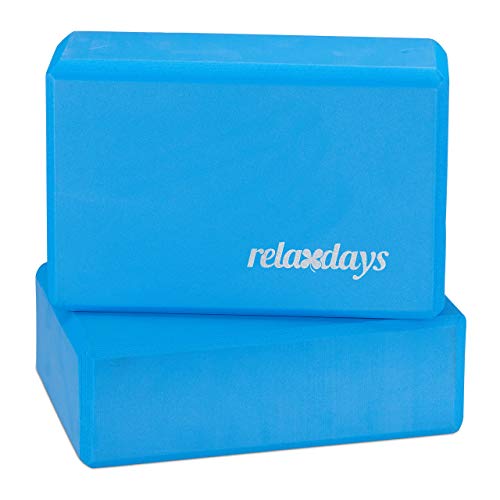 Relaxdays Yogablock im 2er Set, Yoga-Klötze für Yoga-Übungen, Hartschaum, rutschfest, Yoga-Würfel HBT 8x23x15 cm, blau Relaxdays Yogablock im 2er Set, Yoga-Klötze für Yoga-Übungen, Hartschaum, rutschfest, Yoga-Würfel HBT 8x23x15 cm, blau von Relaxdays