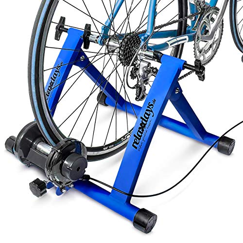 Relaxdays Unisex – Erwachsene Rollentrainer inklusive Schaltung 6 Gänge für 26-28 Zoll bis 120 kg Belastbar Heimtrainer, Blau, Standard Relaxdays Unisex – Erwachsene Rollentrainer inklusive Schaltung 6 Gänge für 26-28 Zoll bis 120 kg Belastbar Heimtrainer, Blau, Standard von Relaxdays