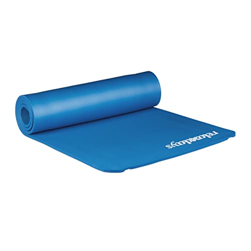 Relaxdays geposltert Yogamatte, blau, M von Relaxdays