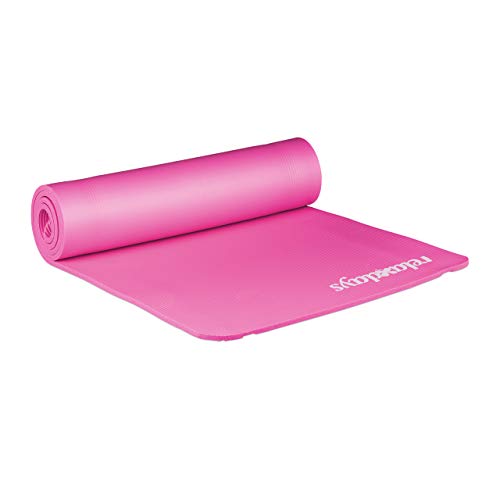 Relaxdays geposltert Yogamatte, rosa, M von Relaxdays