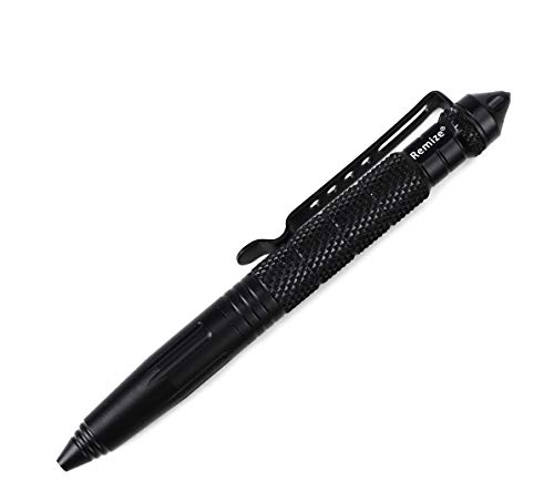 Remize® R2 Taktischer Kugelschreiber - Kubotan Tactical Pen - Selbstverteidigungs-Stift - Glasbrecher (Schwarz) von Remize