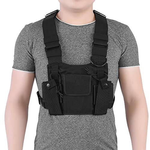 Walkie-Talkie-Hängetasche, Walkie-Talkie-Brusttasche, Antennenschutz Militärqualität für Sicherheitsarbeiten Im Freien Walkie-Talkie-Hängetasche, Walkie-Talkie-Brusttasche, Antennenschutz Militärqualität für Sicherheitsarbeiten Im Freien von Rengu