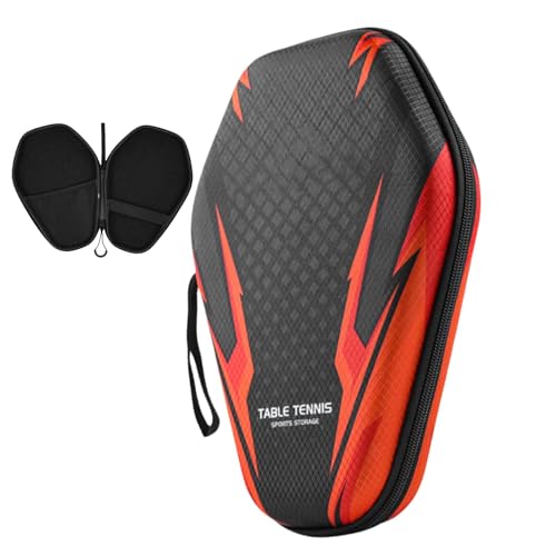 Tischtennisschläger Hülle, Robuste Tischtennisschläger-Hülle Wasserdichte Tischtennishüllen Für 2 Schläger Und 2 Bälle, Tischtennisschläger Tasche, Tischtennis-Tasche Mit Gepolstertem Schlägerfach Tischtennisschläger Hülle, Robuste Tischtennisschläger-Hülle Wasserdichte Tischtennishüllen Für 2 Schläger Und 2 Bälle, Tischtennisschläger Tasche, Tischtennis-Tasche Mit Gepolstertem Schlägerfach von Renopfect