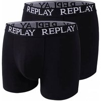 REPLAY Basic Cuff Logo Herren Boxershorts 2er-Pack I101005-N011 REPLAY Basic Cuff Logo Herren Boxershorts 2er-Pack I101005-N011 von Replay