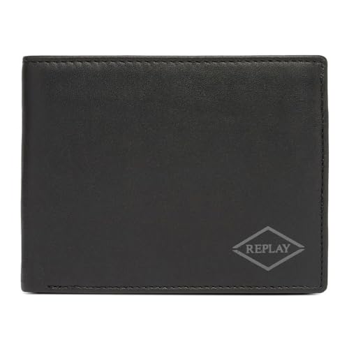 REPLAY Geldbörse mit Münzfach FM5303.000.A3201A, Schwarz , Taglia Unica, Klassisch REPLAY Geldbörse mit Münzfach FM5303.000.A3201A, Schwarz , Taglia Unica, Klassisch von Replay