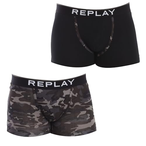 Replay 8 Cuff Logo Unterwäsche Black/Camouflage Black S Replay 8 Cuff Logo Unterwäsche Black/Camouflage Black S von Replay
