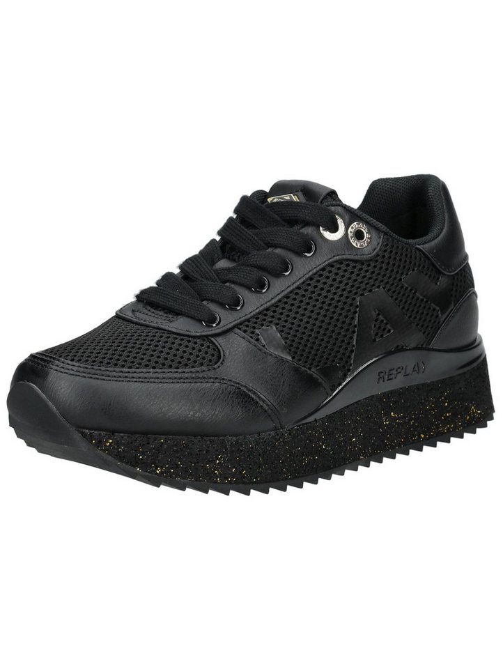 Replay Sneaker Lederimitat/Textil Plateausneaker Replay Sneaker Lederimitat/Textil Plateausneaker von Replay