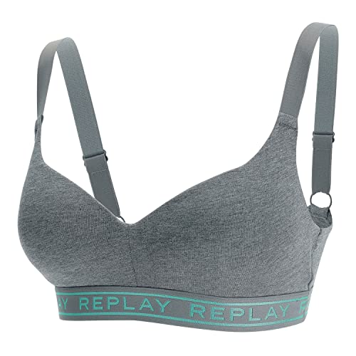 Replay Style 2 T/C 1pcs BH Dark Grey Melange/Dark GreyWater Green M von Replay