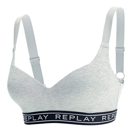 Replay Style 2 T/C 1pcs BH Light Grey Melange/Black/Silver M von Replay