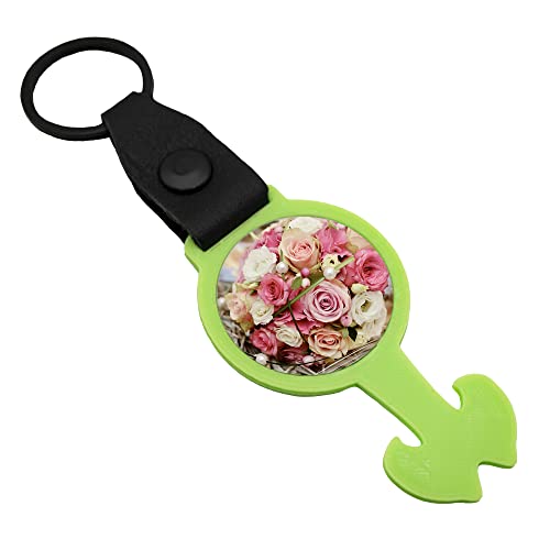 Foto Einkaufswagenlöser apfelgrün Schlüsselanhänger personalisierbar mit Wunschfoto Wunschbild als Geschenk Geschenkidee von Reskey