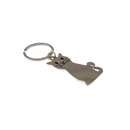 Katzen Schlüsselanhänger aus Metall Taschenanhänger von Reskey