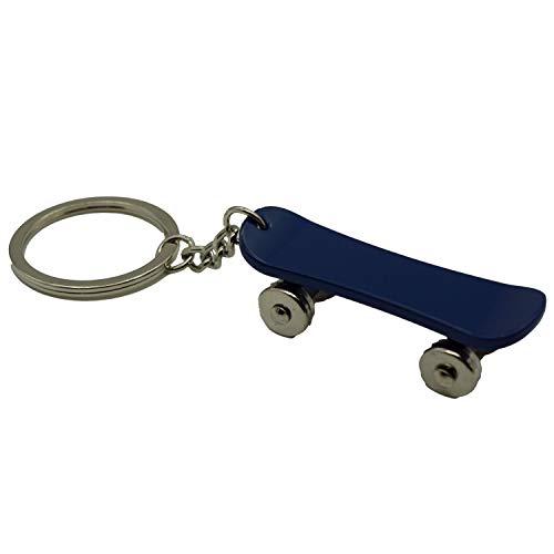Skateboard Schlüsselanhänger aus Metall Taschenanhänger Fingerskateboard Blau von Reskey