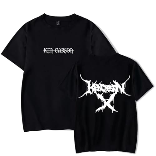 Baumwoll-T-Shirt Ken Carson Merchandise T-Shirt Kurzarm Herren Damen Rapper Mode Kurzarm T-Shirt XS-3XL-Black||XS Baumwoll-T-Shirt Ken Carson Merchandise T-Shirt Kurzarm Herren Damen Rapper Mode Kurzarm T-Shirt XS-3XL-Black||XS von Respeto