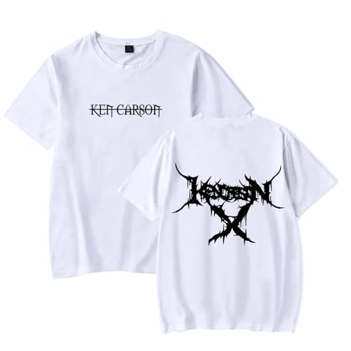 Baumwoll-T-Shirt Ken Carson Merchandise T-Shirt Kurzarm Herren Damen Rapper Mode Kurzarm T-Shirt XS-3XL-Black||XS Baumwoll-T-Shirt Ken Carson Merchandise T-Shirt Kurzarm Herren Damen Rapper Mode Kurzarm T-Shirt XS-3XL-Black||XS von Respeto