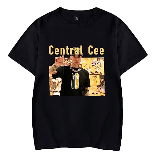 Central CEE Merch T-Shirt Rapper Hiphop Sommer Für Damen/Herren O-Ausschnitt Kurzarm T-Shirt Casual Tee XS-4XL-Black||XS Central CEE Merch T-Shirt Rapper Hiphop Sommer Für Damen/Herren O-Ausschnitt Kurzarm T-Shirt Casual Tee XS-4XL-Black||XS von Respeto