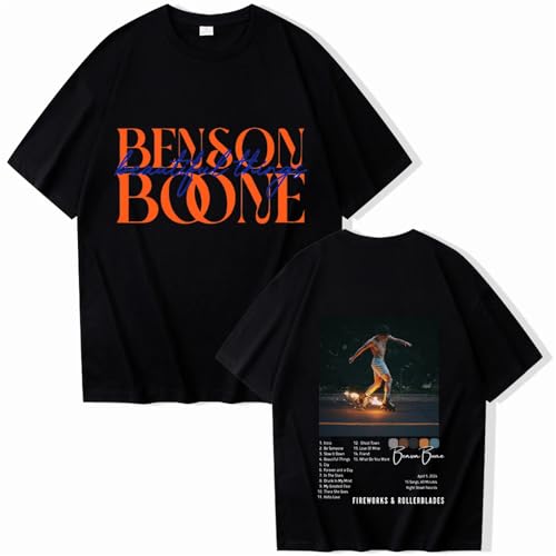 Respeto Hip-Hop-Rapper-T-Shirt, Benson Boone, Bedrucktes T-Shirt, O-Ausschnitt, Baumwolle, Kurzärmeliges Hemd, Sommer-Paar-T-Shirt, Fan-Geschenk, XS-3XL-Black||XS Respeto Hip-Hop-Rapper-T-Shirt, Benson Boone, Bedrucktes T-Shirt, O-Ausschnitt, Baumwolle, Kurzärmeliges Hemd, Sommer-Paar-T-Shirt, Fan-Geschenk, XS-3XL-Black||XS von Respeto