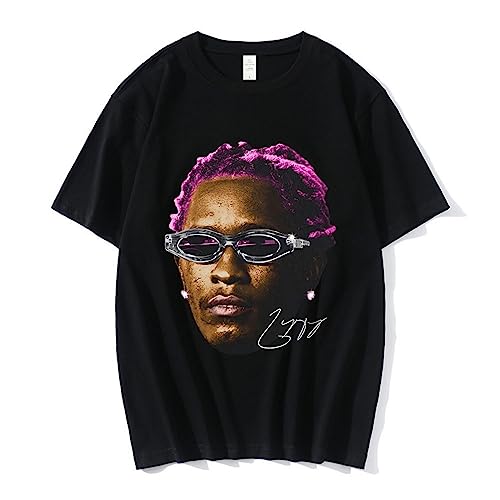 Rapper Young Thug Baumwolle T-Shirt Jungen Mode Hip Hop Street Style T-Shirt Sommer Kinder Kurzarm T-Shirt Tops XS-4XL-Black||XS Rapper Young Thug Baumwolle T-Shirt Jungen Mode Hip Hop Street Style T-Shirt Sommer Kinder Kurzarm T-Shirt Tops XS-4XL-Black||XS von Respeto